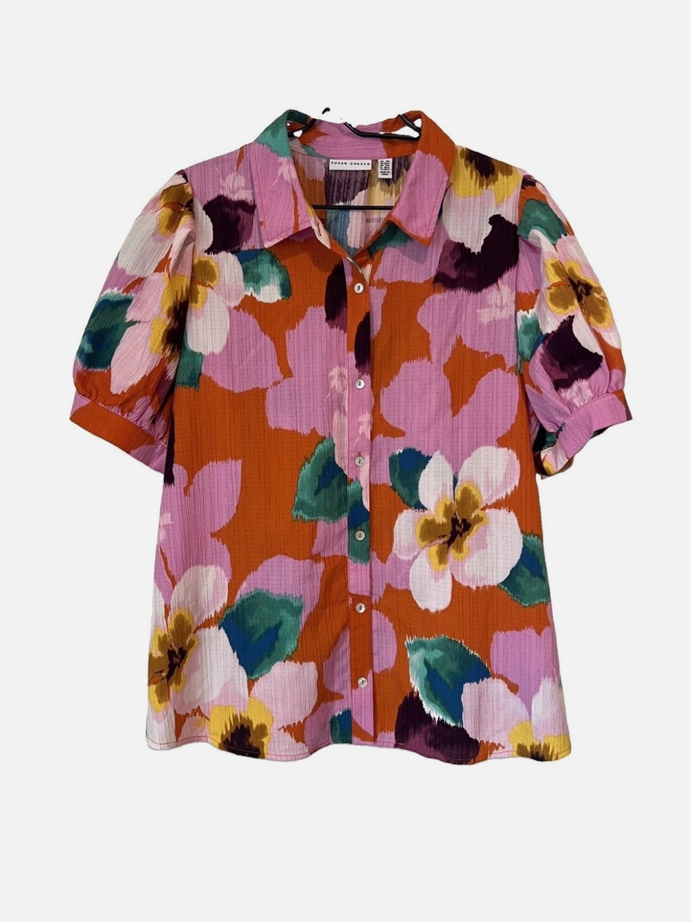 Susan Graver Multicolor Floral Top